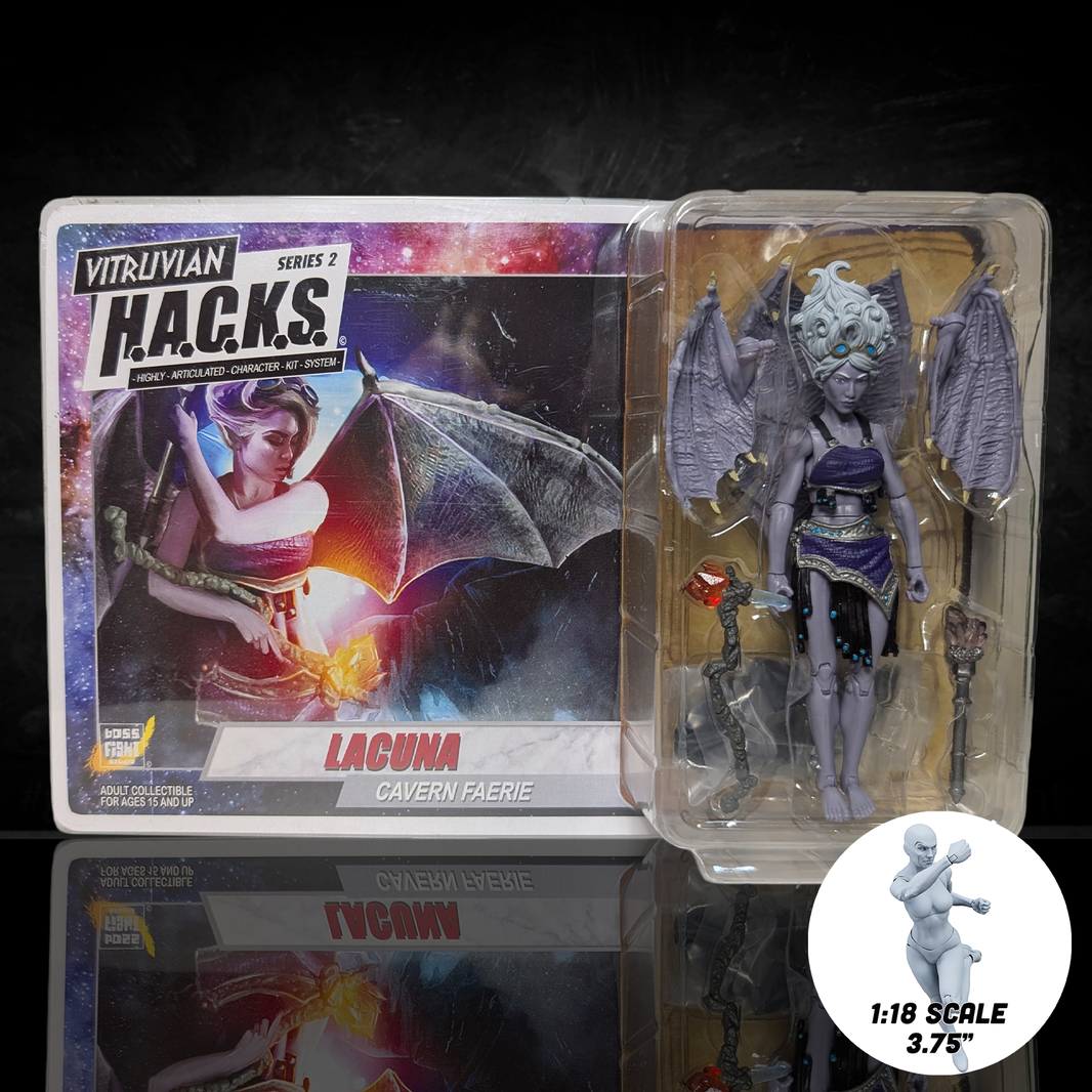 Lacuna Cave Faerie Vitruvian H.A.C.K.S. 4" Action Figure - Mystical Lightcaster