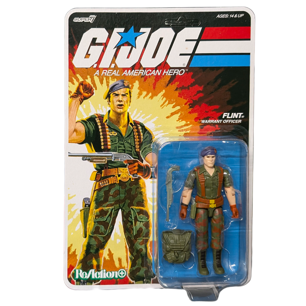 Flint G.I. Joe 3 3/4-Inch ReAction+ Figure by Super7 3.75-inch packaged collectible figure