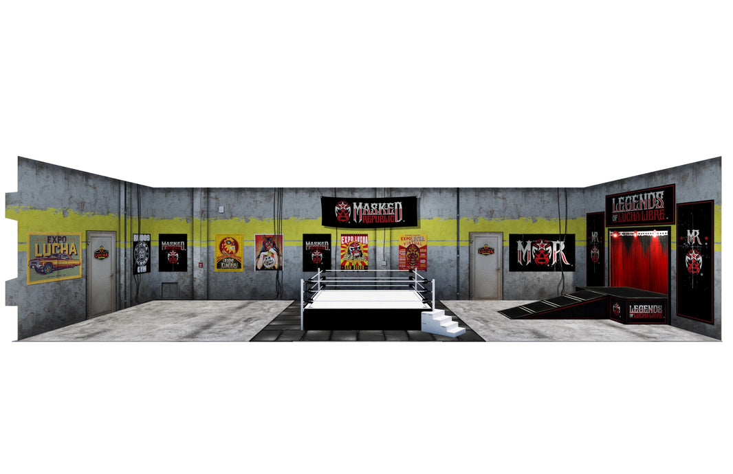 Diorama Legends of Lucha Libre Premium 1:12 Scale 6" Wrestling Backdrop