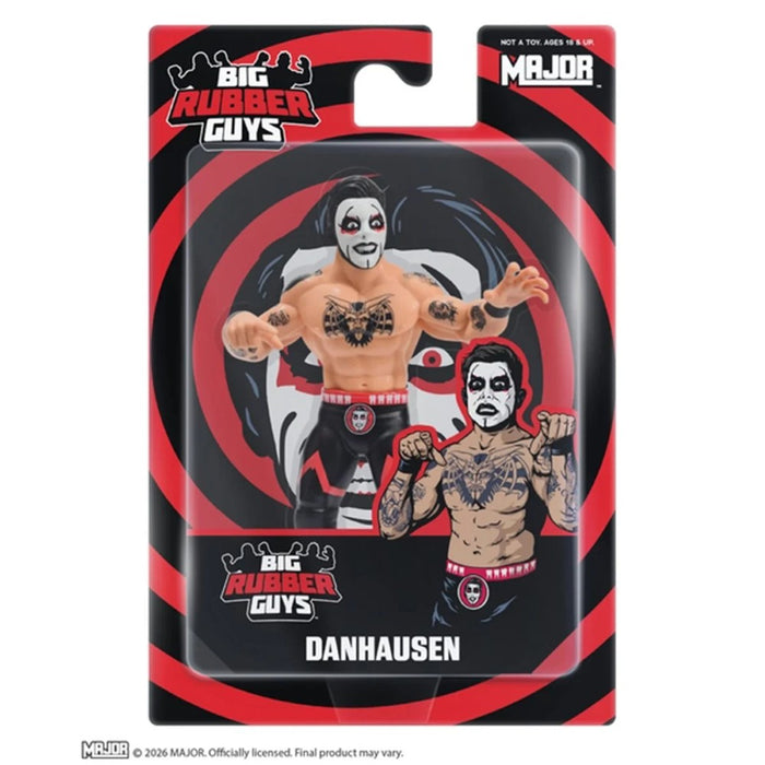 Danhausen Major Big Rubber Guys 1:9 Scale 8-Inch Posed Wrestling Figure in collectible packaging by Major