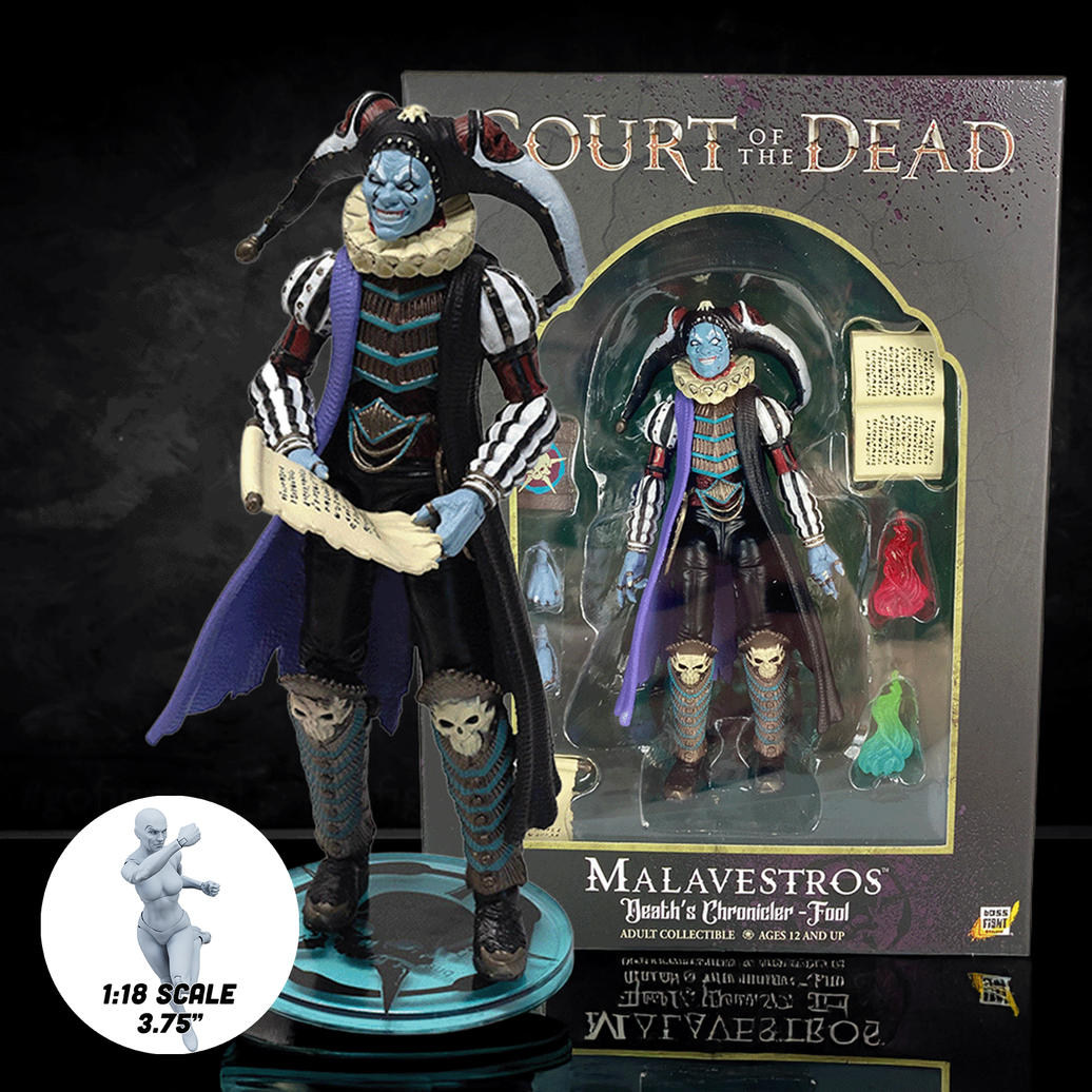 Malavestros Court of the Dead Epic Battle Action Figure - 1:18 Scale (4")