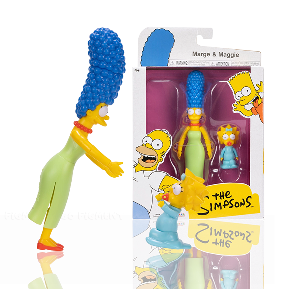 Marge Simpson and Maggie Wave 3 Action Figure The Simpsons 5in Scale by Jakks Pacific in collectible packaging