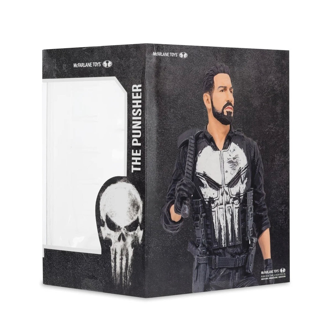 The Punisher - Marvel Studios 1:10 Scale Posed Figure Scene McFarlane Toys by Hasbro collectible packaging display box