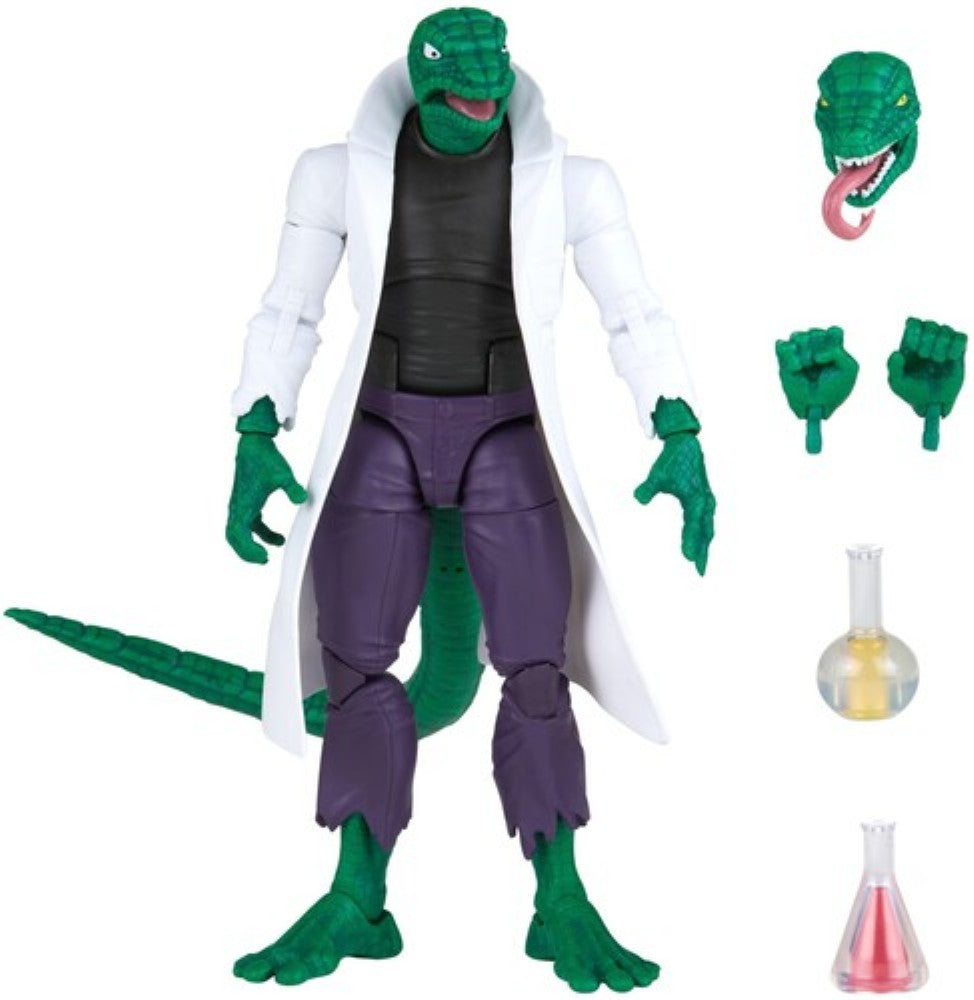 Marvel's Lizard Spider-Man Marvel Legends Retro Cardback Action Figure by Hasbro 6 Inch with accessories
