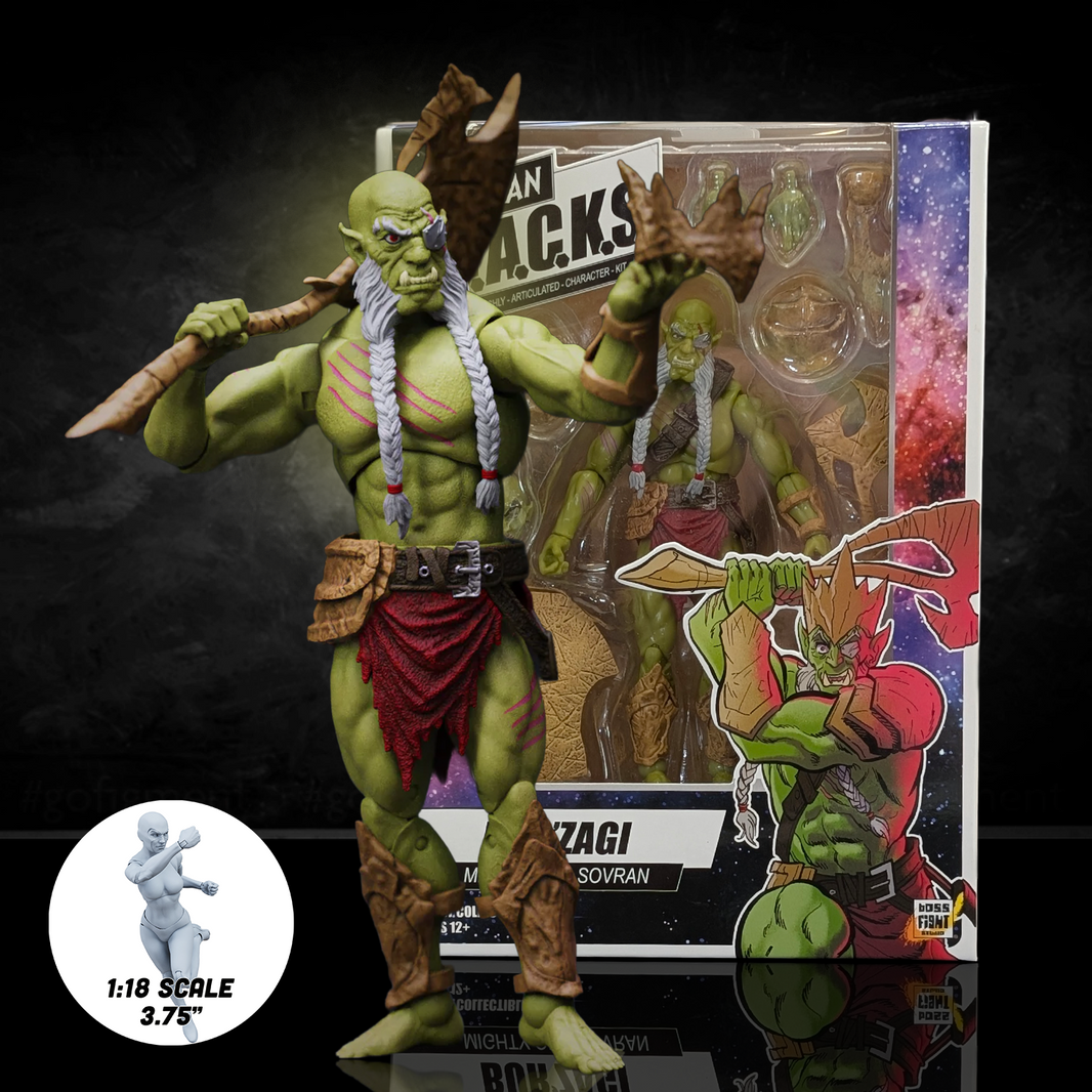 Bur’Zagi Mighty Orc Sovran -Vitruvian H.A.C.K.S. 1:18 Scale Action Figure