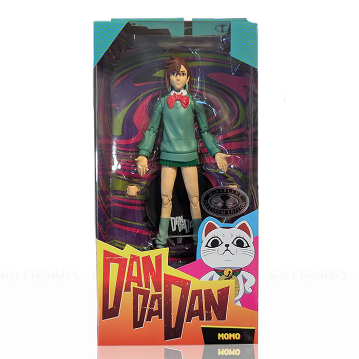 Momo Ayase CHASE variant in Green Dandadan 1:10 Scale 7" Premium Dandadan Action Figure by Go Figment in packaging
