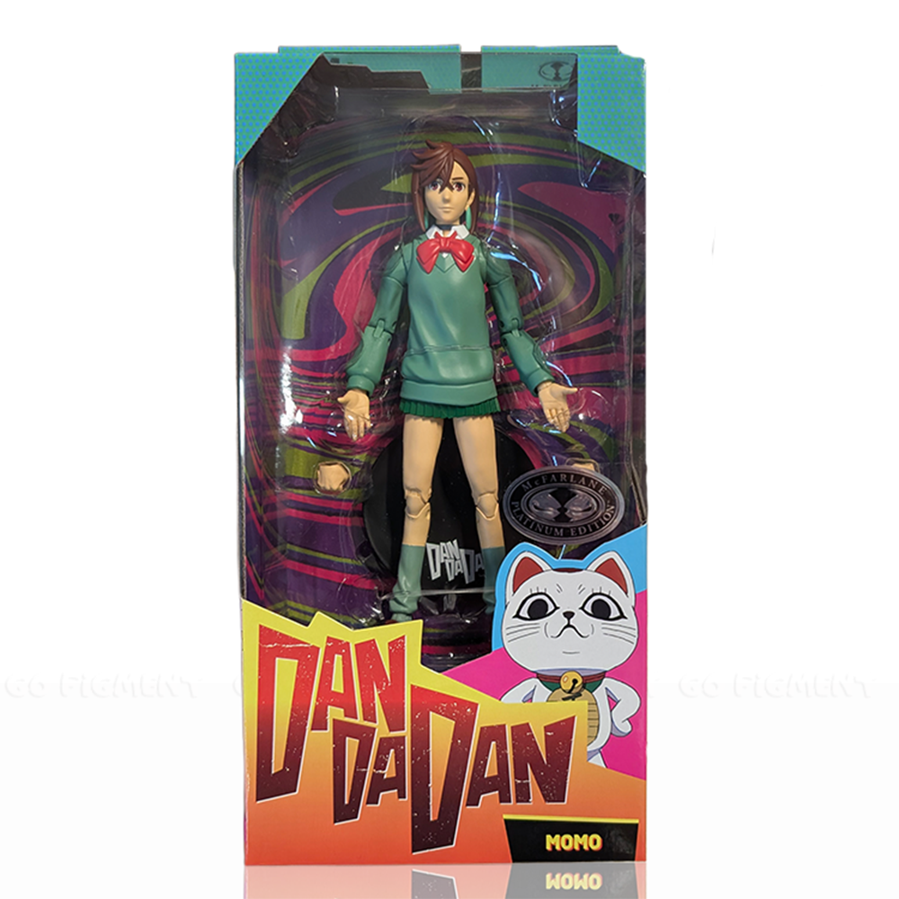 Momo Ayase CHASE variant in Green Dandadan 1:10 Scale 7" Premium Dandadan Action Figure by Go Figment in packaging