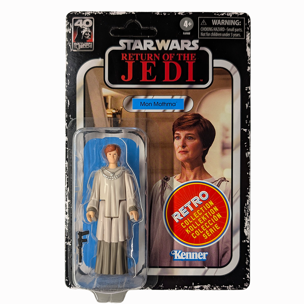 Mon Mothma Star Wars Retro Collection ROTJ Action Figure by Kenner in original carded packaging