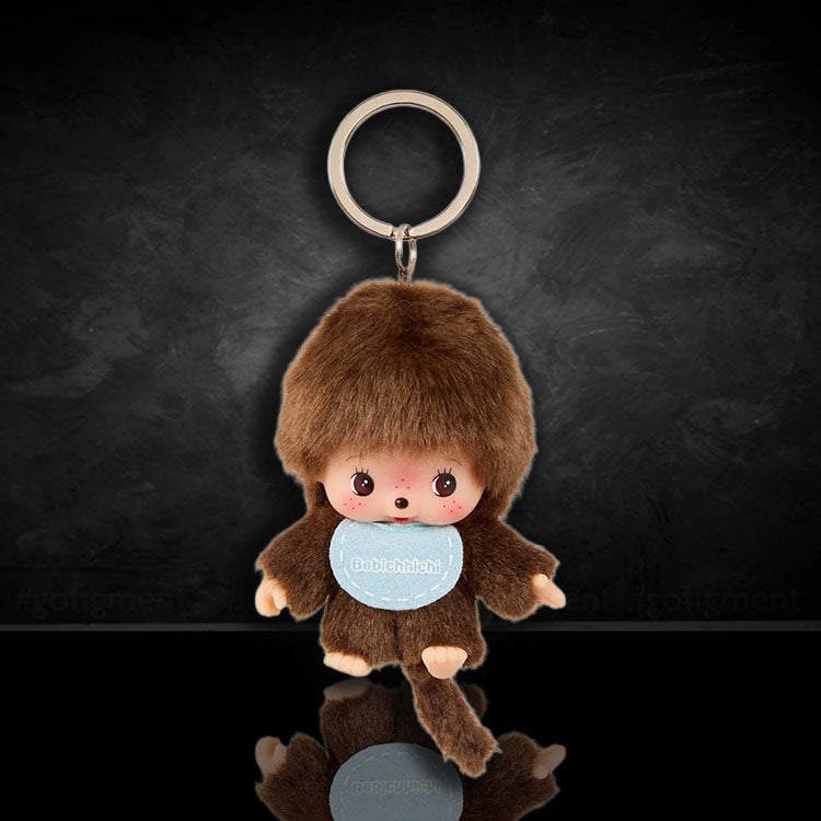 Sekiguchi Monchhichi Bebichhichi Mascot 4" Plush Mascot Keychain - NWT