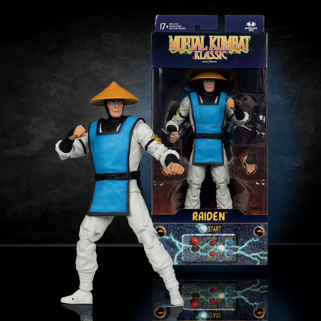 Raiden Mortal Kombat Klassic 7 inch scale Action Figure with Ultra Articulation