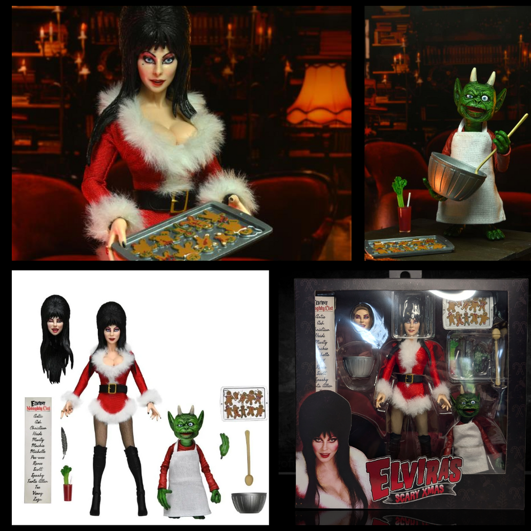 Elvira Very Scary Christmas - Mistress of the Dark 8-Inch Clothed Action Figure