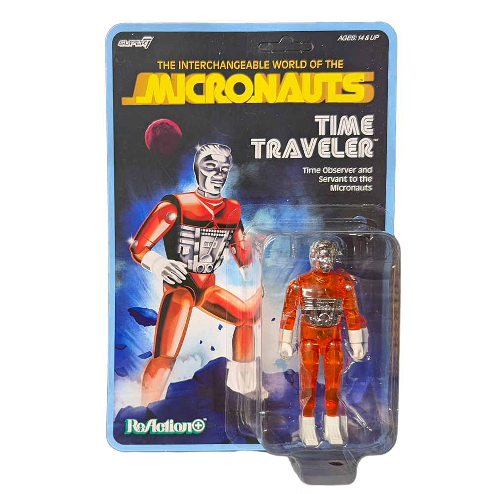 Time Traveler Micronauts Translucent ORANGE Super7 ReAction+ Action Figure