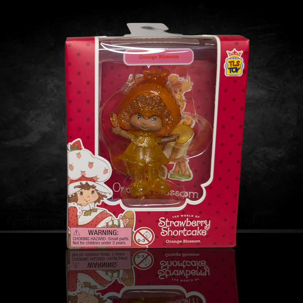 Orange Blossom Translucent 2.5" Strawberry Shortcake Cheebee Figure by Loyal Subjects collectible toy in packaging