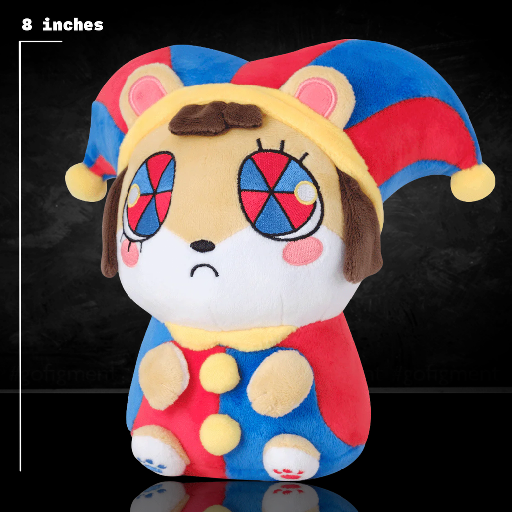 Pomni Hampster Plush The Amazing Digital Circus 12" Soft Plush Toy New With Tags Glitch Authentic blue red jester
