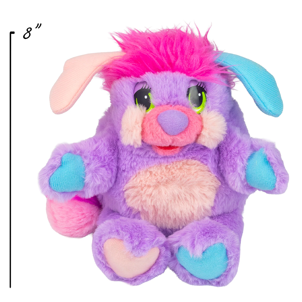 Pretty Bit Popple 8" Small Plush Nostalgic Fuzzy Rolling Ball and a Cuddly Character by The Loyal Subjects