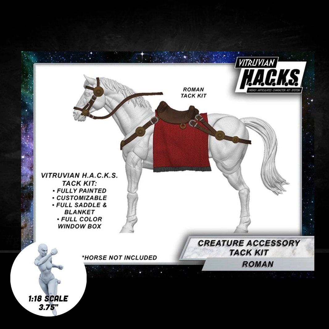 Mighty Steeds - Roman Tack Kit – RED Action Figure Accessories