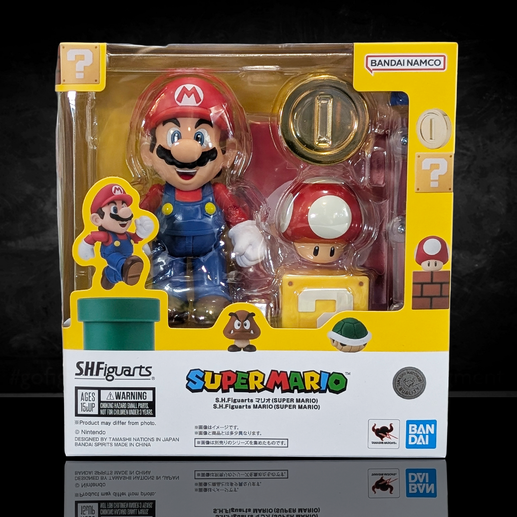 Super Mario Bros Mario S.H.Figuarts Action Figure by Bandai Tamashii Nations
