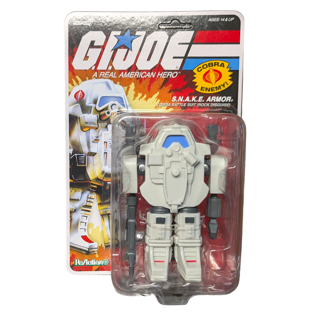 SNAKE Armor (Rock disguise) G.I. Joe (Cartoon) 3 3/4-Inch ReAction+ Figure by Super7 3.75-inch