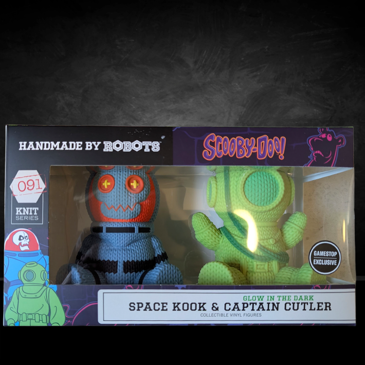 Handmade by Robots Scooby-Doo Space Kook and glow-in-the-dark Captain Cutler collectible vinyl figures pack