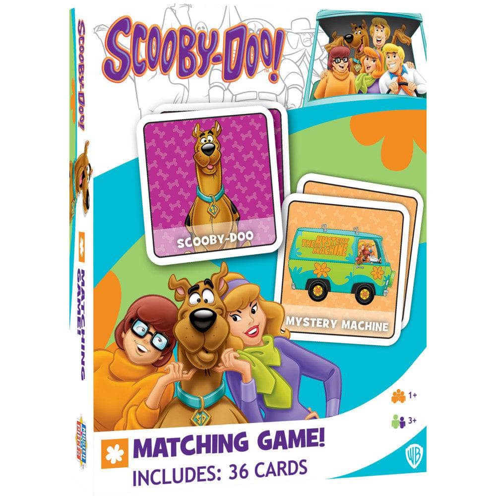 Scooby-Doo Memory-Matching game by Master Pieces featuring 36 cards with characters and Mystery Machine design