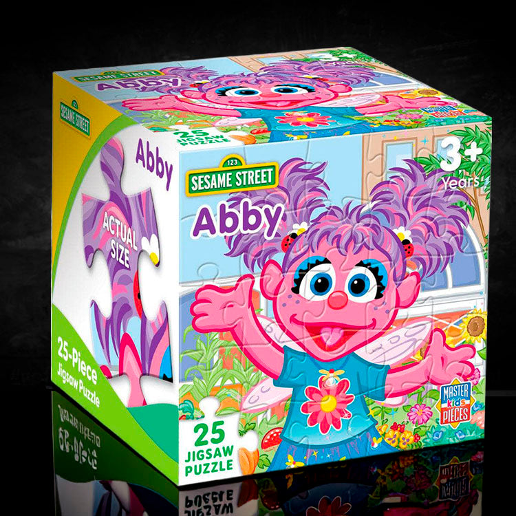 Master Pieces Sesame Street Abby 25-piece jigsaw puzzle for kids ages 3 and up packaging 10 by 10 inches