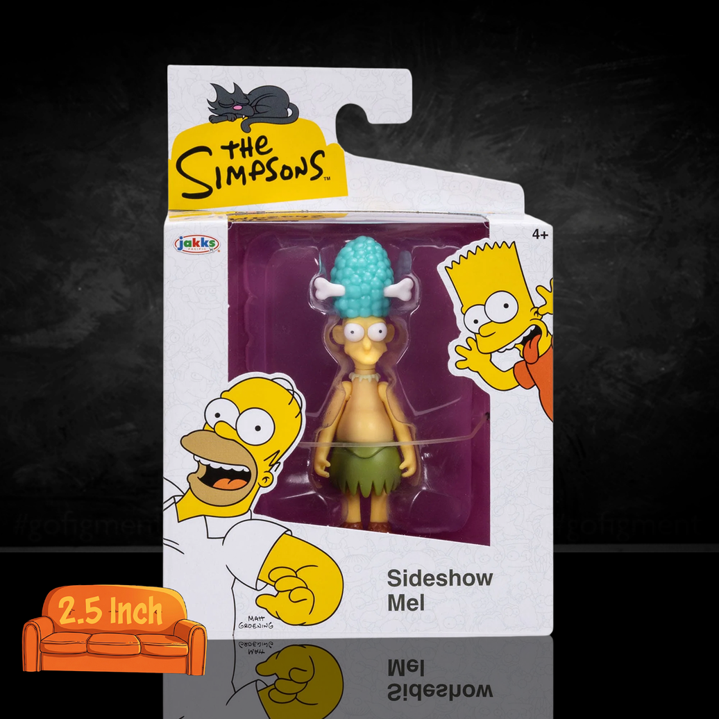 Sideshow Mel The Simpsons 2.5" Action Figure Jakks Pacific Wave 7