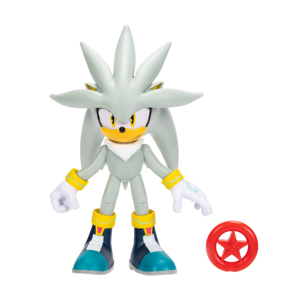 Silver with Red Star Sonic the Hedehog 35th Anniversary Collectible Figure