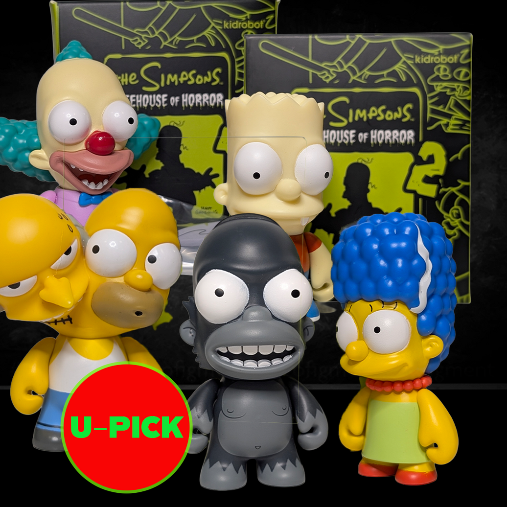 The Simpsons Treehouse of Horror U-PICK Mini Figure Series 2 - Collectible 3" Figures by Kidrobot displayed by Go Figment