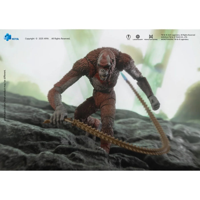 Skar King Godzilla x Kong The New Empire Exquisite Basic Series 6-Inch Action Figure by Exquisite posed with whip accessory