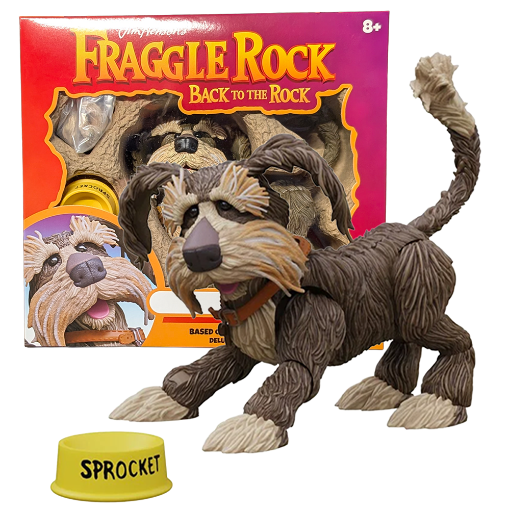 Sprocket - Fraggle Rock 6" Scale Premium Action Figure by Boss Fight Studio Llc with yellow hat