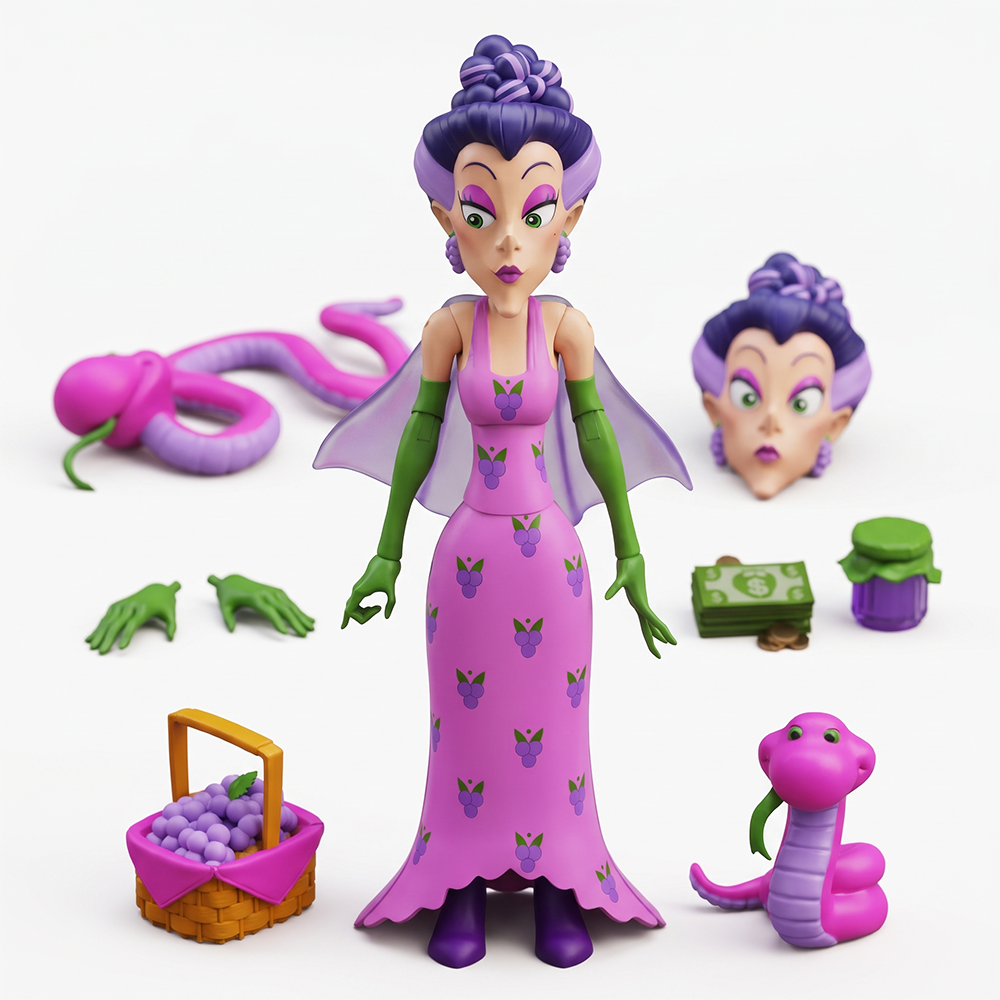 Sour Grapes DELUXE Strawberry Shortcake Action Figure 1:12 With Accessories by Boss Fight Studio Llc