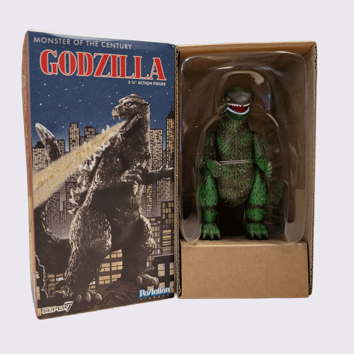 Super7 Toho ReAction Wave 1 Godzilla 3.75-inch retro style action figure in original vintage-inspired packaging