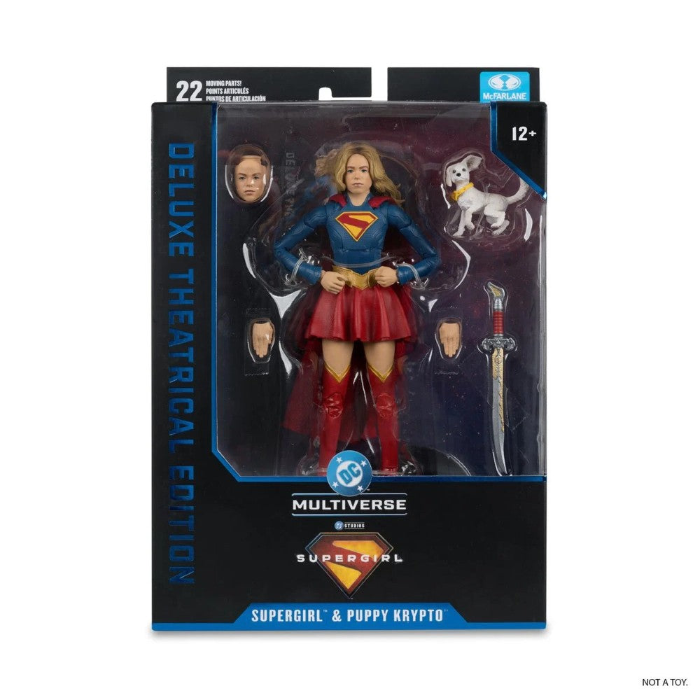 Supergirl and Baby Krypto DC Multiverse Deluxe Theatrical Edition Figure McFarlane Toys