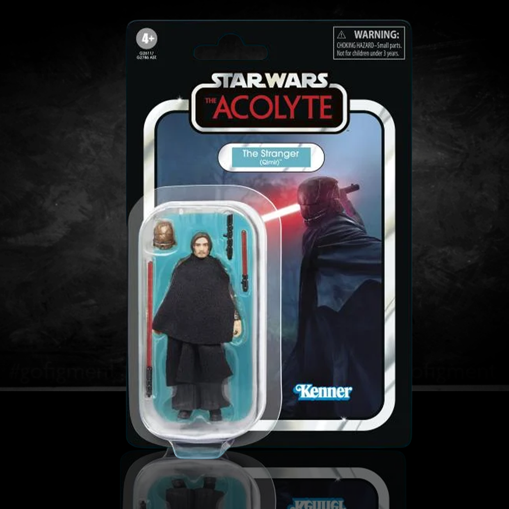 Star Wars Vintage Collection The Stranger (Qimir) Action Figure (VC382) by Kenner in original packaging with lightsaber and cloak.