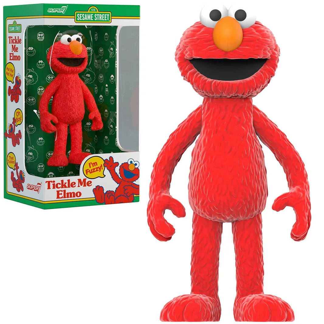 Elmo 3 3/4-Inch Action Figure - Sesame Street Tickle Me Elmo ReAction Figure by Super7