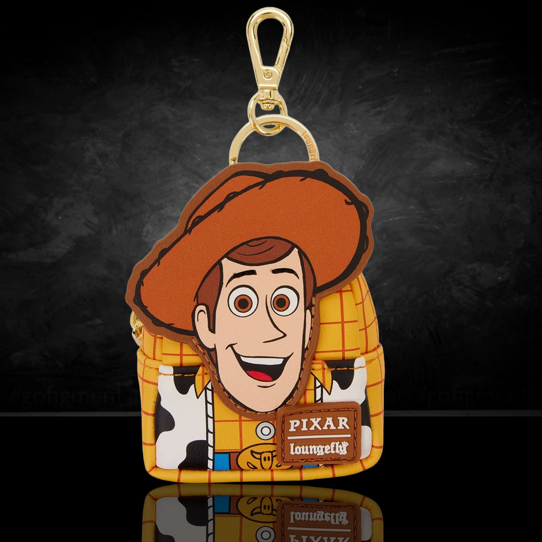 Toy Story 30th Anniversary Cosplay Mini-Backpack U-PICK Bag Charms By Loungefly featuring Woody character design collectible charm