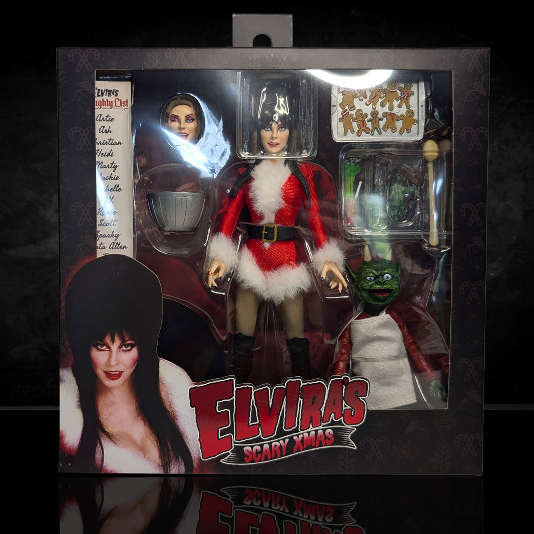 Elvira Very Scary Christmas - Mistress of the Dark 8-Inch Clothed Action Figure
