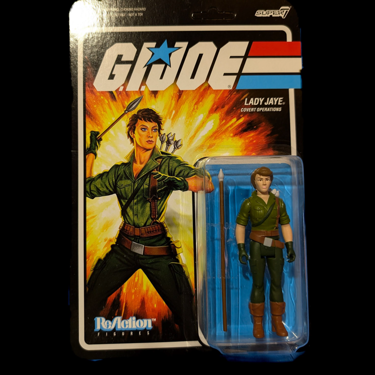 GI Joe Lady Jaye Action Figure 3.75" Super7 ReAction Retro Collection image 0