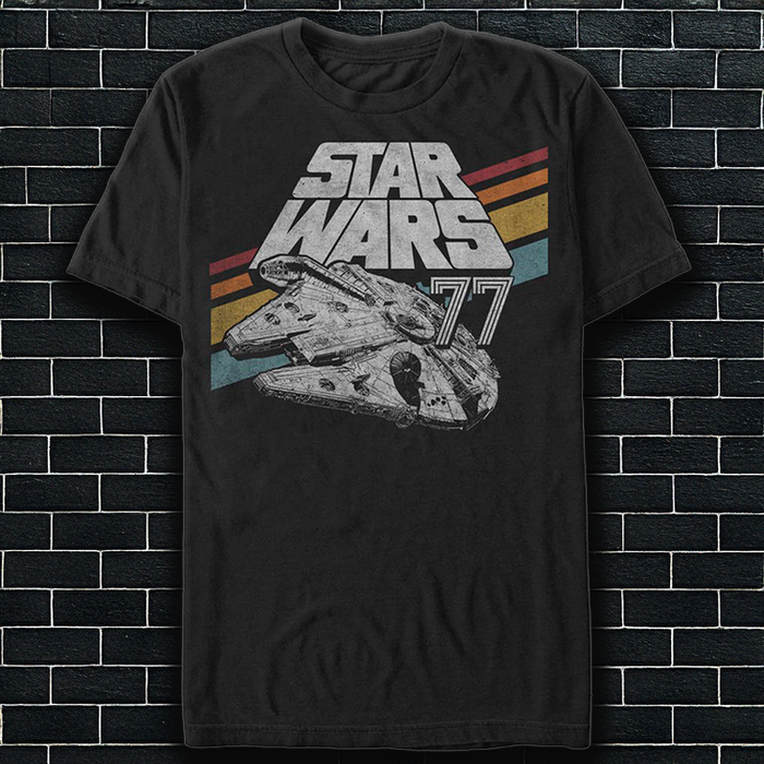 An image of a Star Wars Awesome 77 Retro Themed Unisex t-Shirt