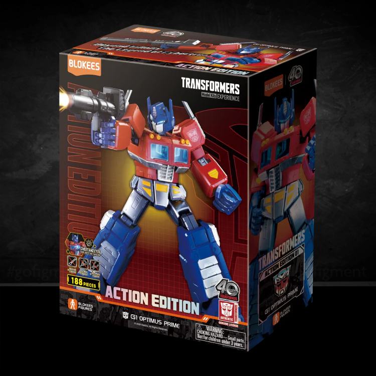Blokees Figures Transformers Action Edition - G1 Optimus Prime Model Kit image 6