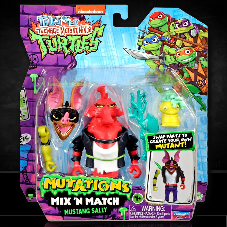 Mustang Sally TMNT Mutations Mix 'n Match Turtles Action Figure image 0