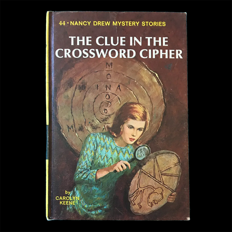 44 The Clue in the Crossword Cipher Nancy Drew Book -1967-Yellow Number image 0