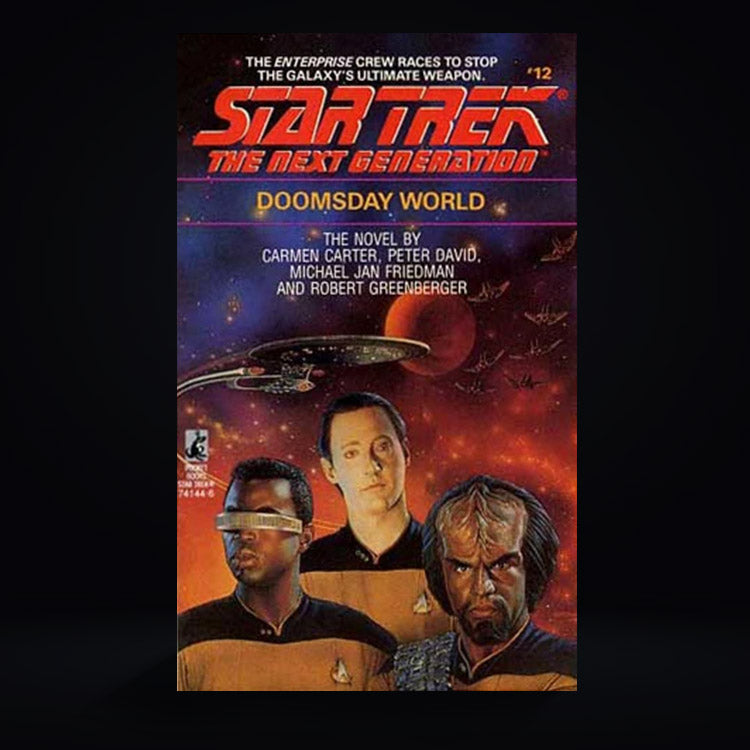 12 Doomsday World Star Trek The Next Generation Paperback Book image 0