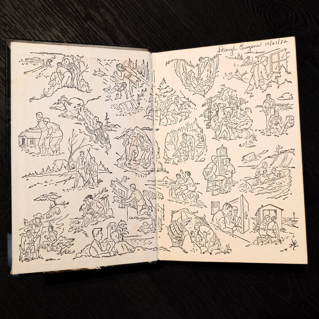 38 The Mystery at Devil's Paw 1959-White End Page: Hardy Boys Book Blue-Back image 1