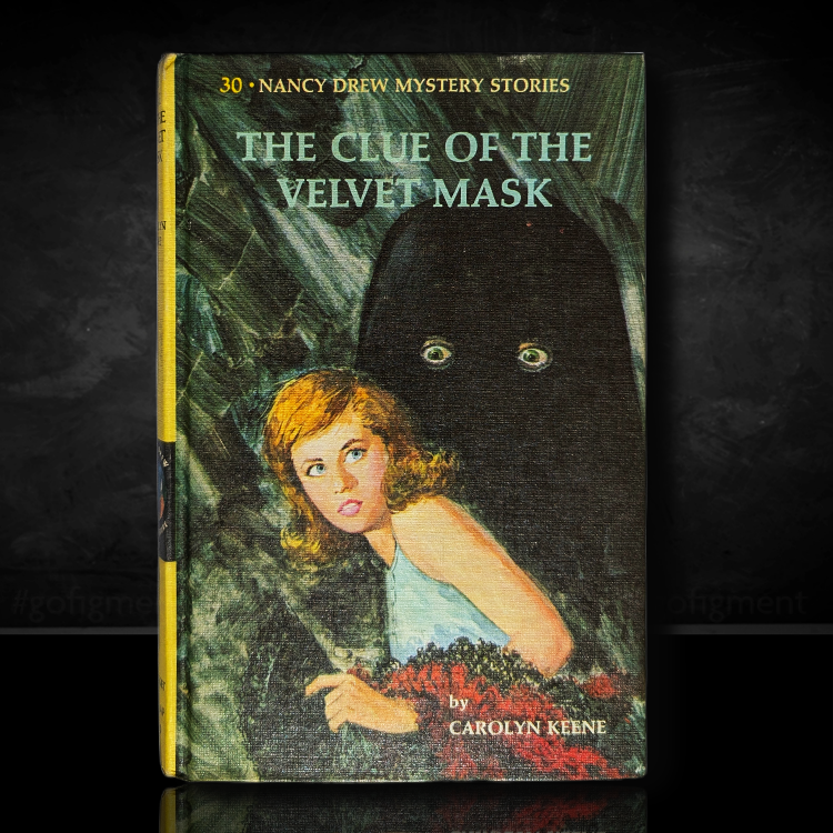 30 The Clue of the Velvet Mask Nancy Drew Book -1953/1969 Yellow Number image 0