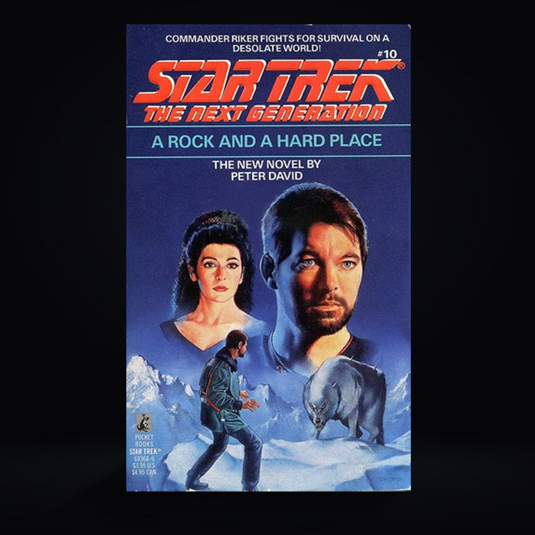 10 A Rock and a Hard Place Star Trek The Next Generation Paperback Book image 0
