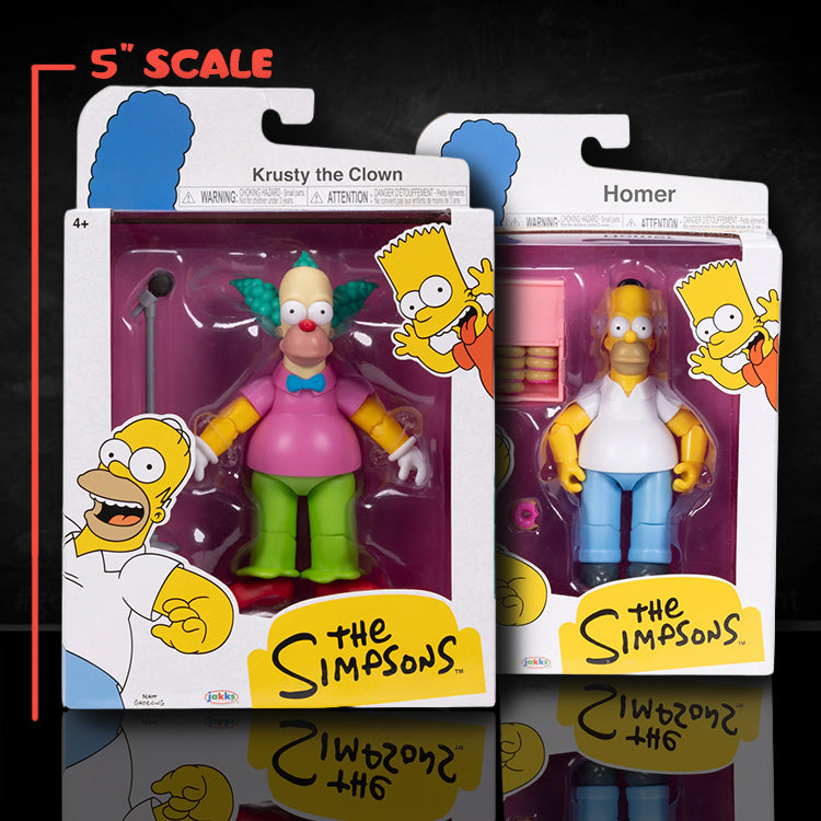 Krusty and Homer Simpson Combo Wave 3 Action Figure The Simpsons 5in scale image 0