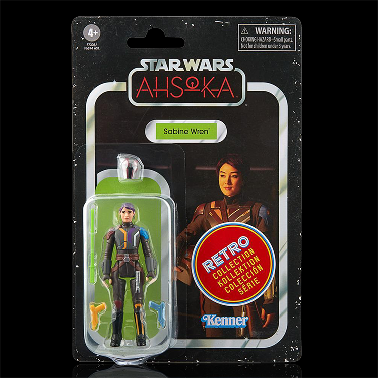 Sabine Wren Star Wars Retro Collection Action Figure |1:18 Scale Ahsoka image 0