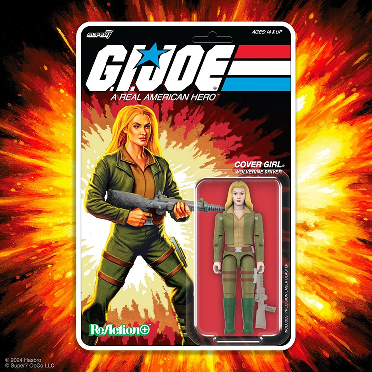 GI Joe Cover Girl Action Figure 3.75" With O-Ring Super7 Reaction+ image 0