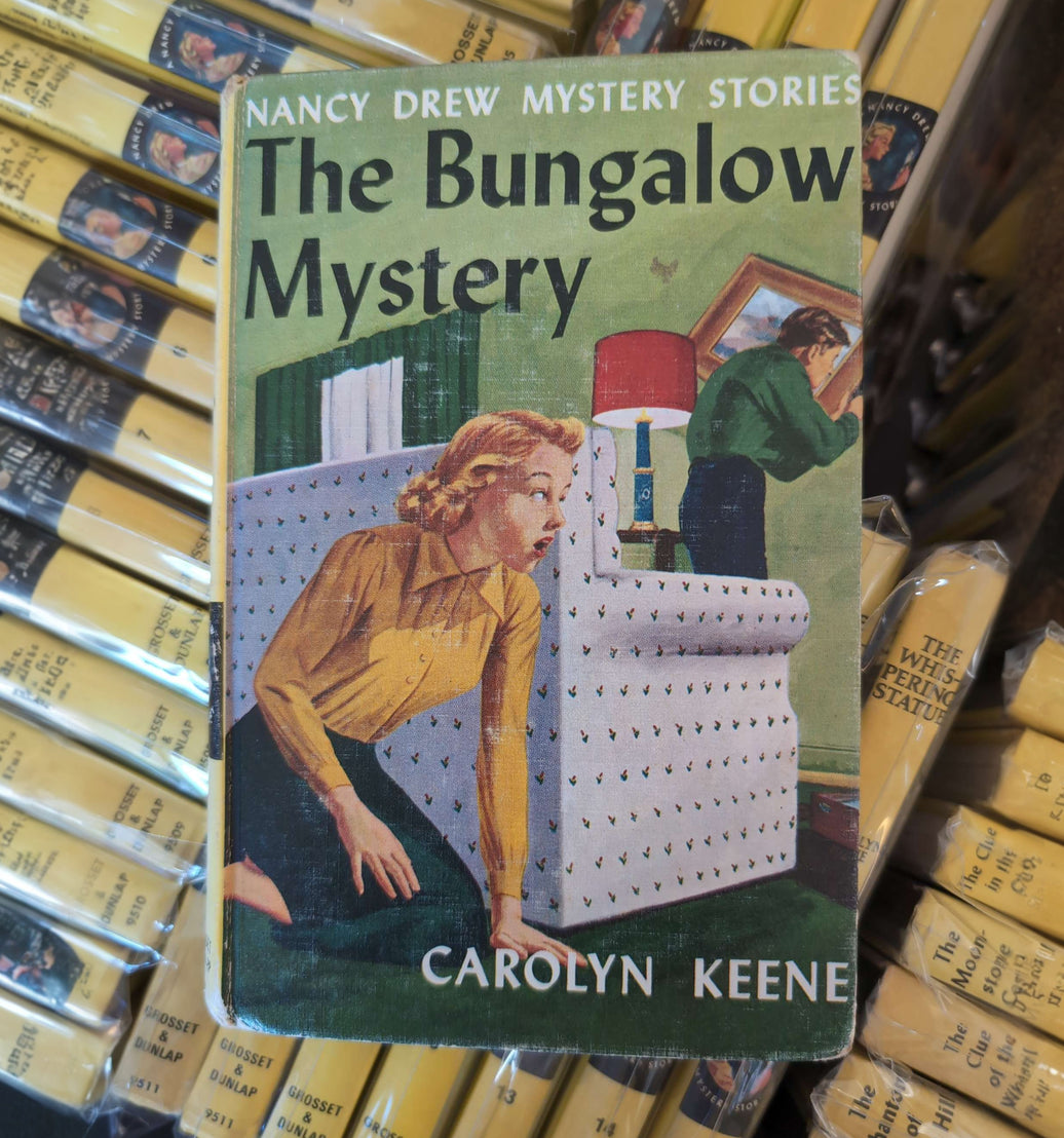 Vintage 1960 The Bungalow Mystery Nancy Drew #3 hardcover with blue endpages by Grosset & Dunlap, Inc.